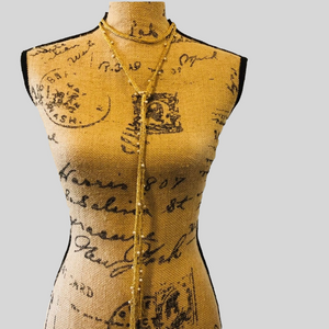 18k gold vermeil mesh scarf necklace italian designer 64” long heavy